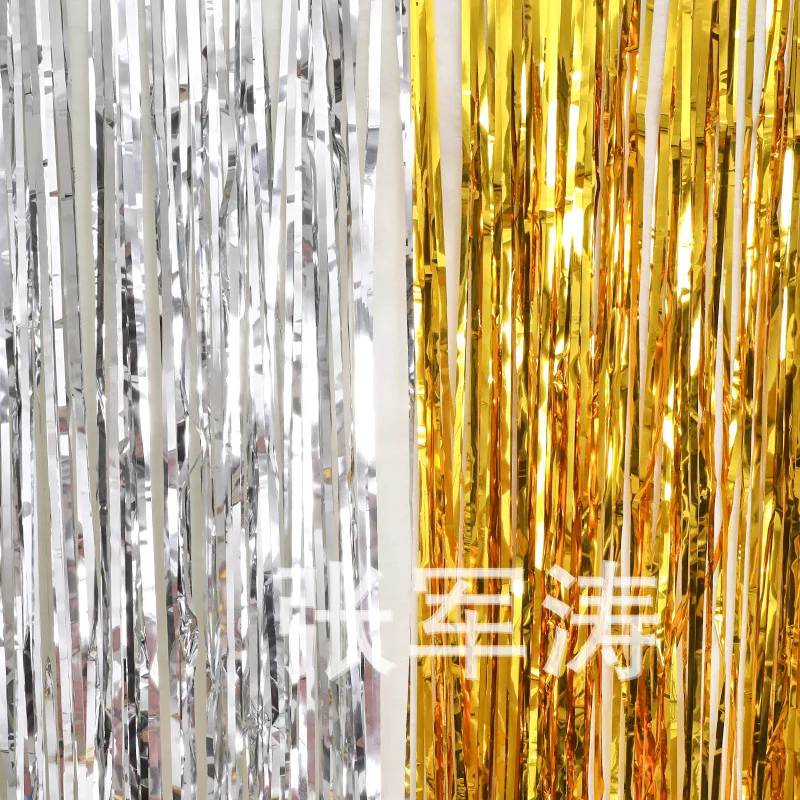 

2M Rainbow Backdrop Foil Curtains Photography Background Supplies Birthday Party Decoration Adult Christmas Decorations for Home