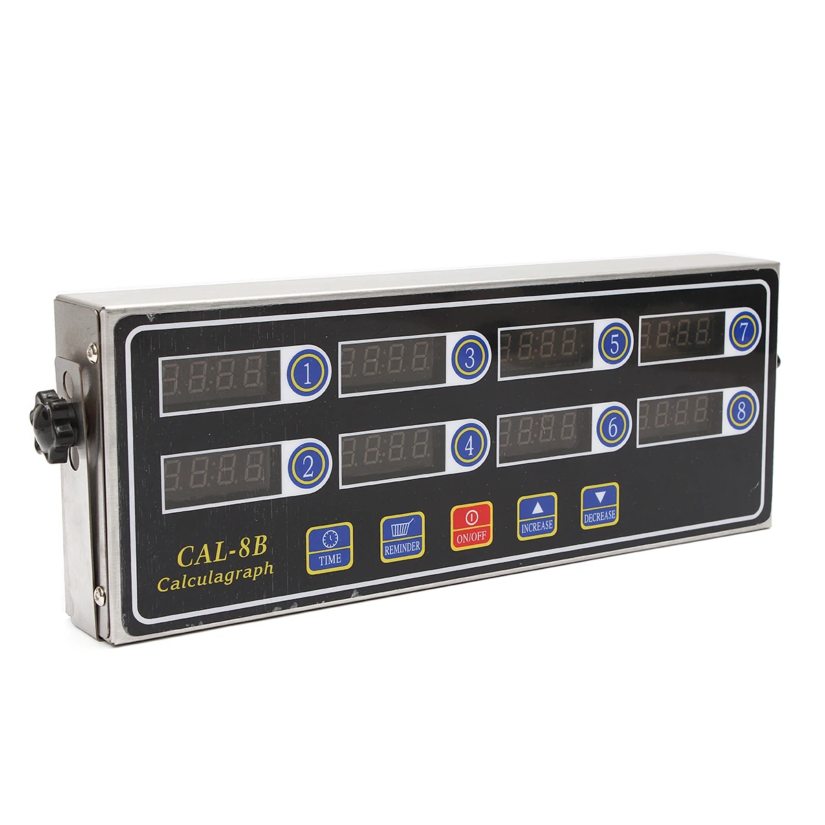 Jiguoor 3 Stage Reminder Timer Switch Portable Smart Power Socket 8 Channel Digital Timer CAL-8B Basket Shaking Timing Timer