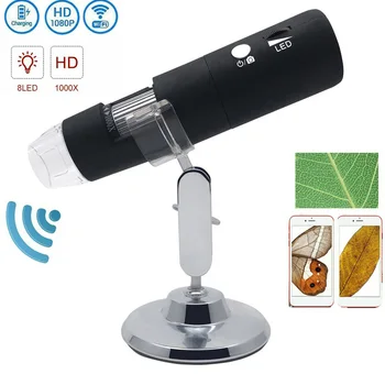 

1000X Digital usb Microscope Wifi Microscope Magnifier Camera 8LED w/Stand for Android IOS iPhone iPad Digital Microscope