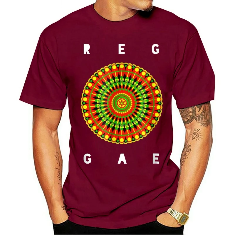 2021 Fashion casual 100% cotton T shirt Reggae Music Jamaica Dub Rasta ...