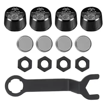 

Vehemo 4PCS Sensor Tire Pressure Alarm Mobile APP Tire Pressure Monitoring System Car Tire Pressure Monitoring for TPMS Android