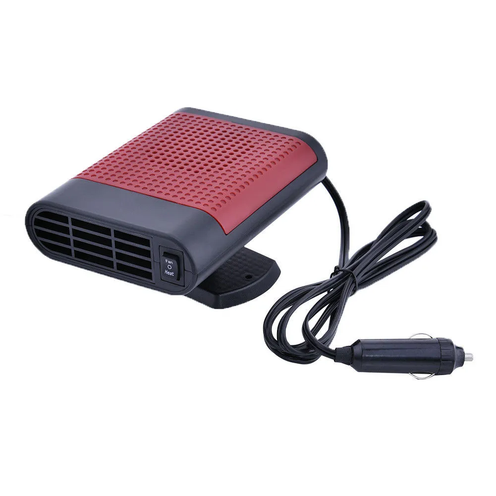 12V 150W Car Heater Electric Heater Glass Defrost Defog Heating Machine for Car Portable Auto Ceramic Cooling Heater Accessories - Название цвета: Красный