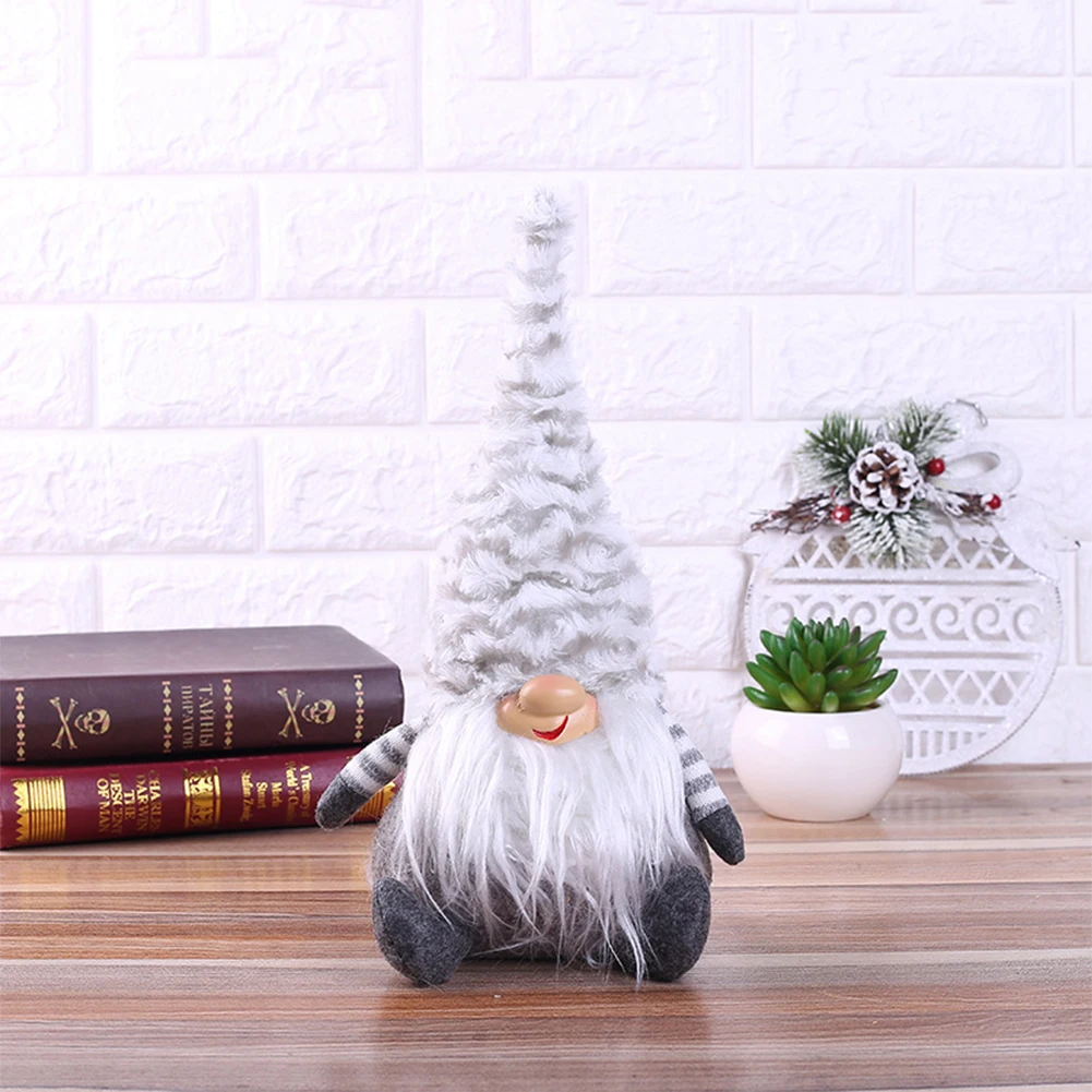 

Desktop Portable Santa Shape Home Decor Christmas Doll Toy Gift Gnome Cartoon Kids Holiday Cloth Fairy Festival