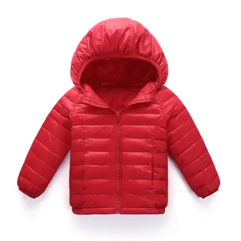 

Winter Children Down Jacket Thin Section Boys and Girls Autumn and Winter Down Jacket Jacket Hooded Baby Down Jacket Warm New