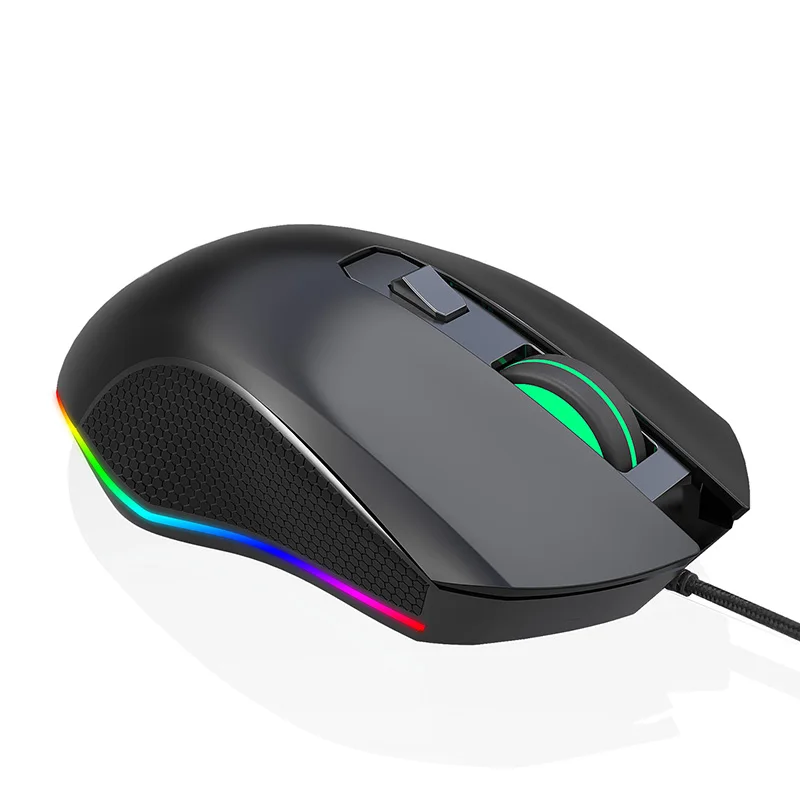 Проводная светящаяся игровая мышь USB оптическая компьютерная мышь 7 программируемая кнопка H-best