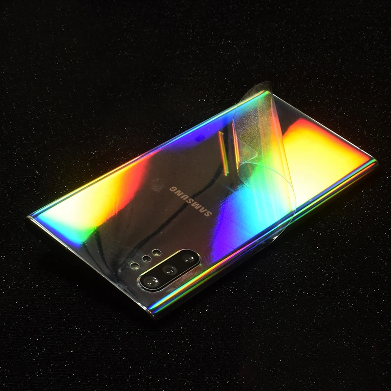 Прозрачная 3D мягкая пленка из углеродного волокна для SAMSUNG Galaxy Note 10 Plus 8 9 S10+ S9 S8 Plus A60 A80 A750 прозрачная матовая задняя наклейка