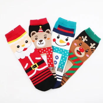 

Women's Christmas Sock Cotton Soft Cozy Socks Spring Funny Cute Cartoon Mid Socks Home Floor Slipper Sleep Socks For Xmas Gift