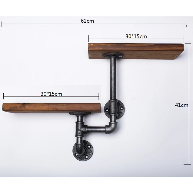 Wood Pipe Storage Holders Wall 2