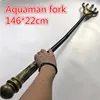 146cm Movie cosplay Aquaman Trident Toy Arthur Curry Orin Weapon sword For Boy's Gift 146*22cm 1