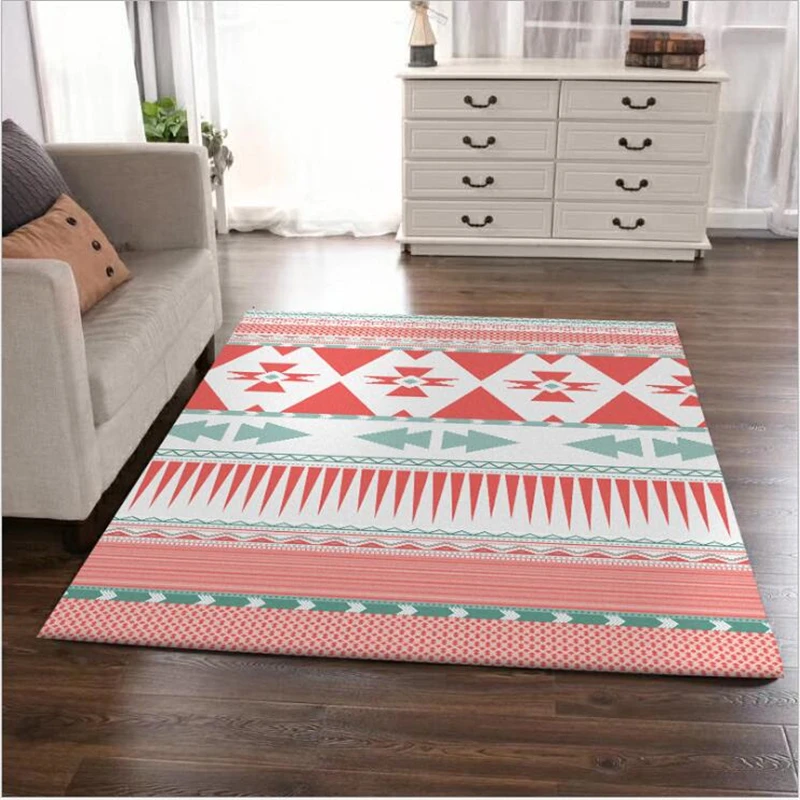Коврики и ковры для дома, гостиной, Европейский Розовый Полосатый Узор, ковер для спальни, гостиной, аксессуары для стола