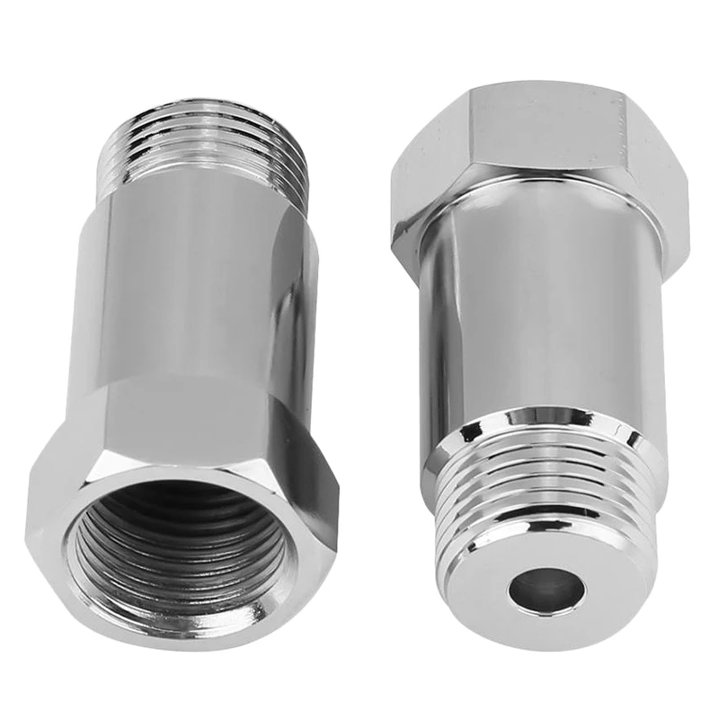 

2PCS New Car O2 Oxygen Sensor Extension Spacer Adapter Fix Joints M18 x 1.5 45mm