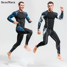Мужское термобелье для бега, мужская спортивная одежда для фитнеса, спортивный костюм, подштанники, компрессионное нижнее белье, одежда для мужчин
