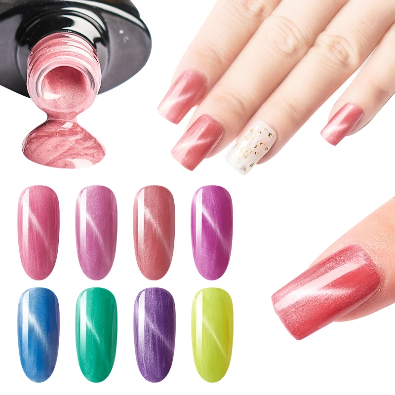 RBAN NAIL Shell Cat Eye Nail Gel Polish Chameleon Magnetic UV Varnish Soak Off LED Lacquer DIY Art | Красота и здоровье