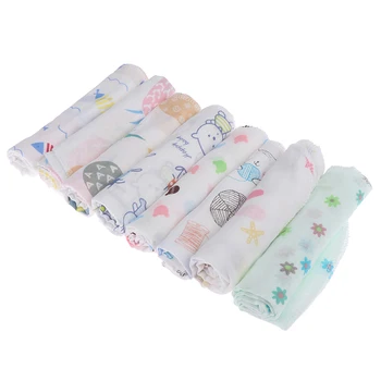 

1PC Baby Cartoon Towels Baby Boy Girl Handkerchief Bathing Feeding Face Washcloth Wipe Cloth