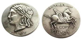 

G(26) CARIA. Alabanda as Antiocheia 197BC Tetradrachm Ancient Silver Greek Silver Plated Copy Coin