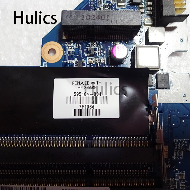 Hulics Origina ДЛЯ hp CQ42 G42 CQ62 G62 Материнская плата ноутбука павильон 595184-001 DA0AX1MB6H1 DA0AX1MB6H0 HM55 DDR3 Бесплатный мягкий Пак