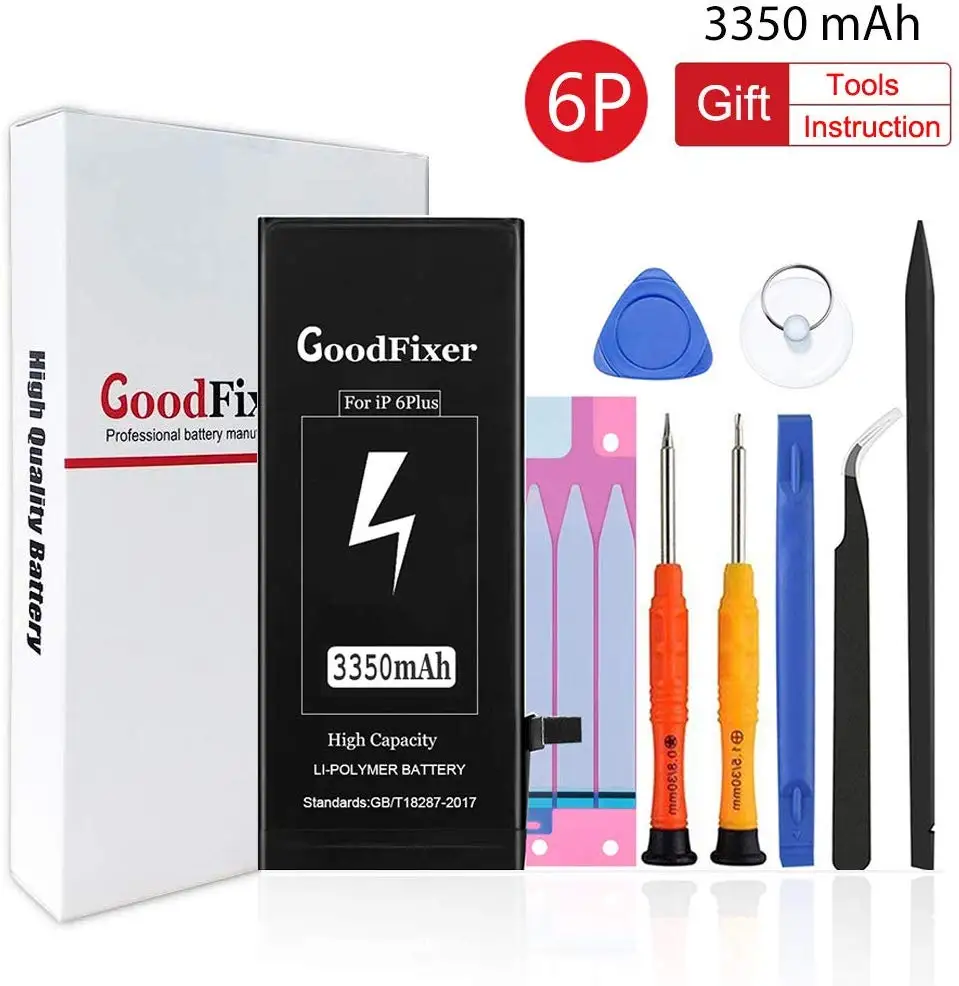 

High capacity 3350mAh iPhone 6 Plus Battery, Repair Tools Kit, New 0 Cycle Li-ion Replacement Battery for iphone 6 plus
