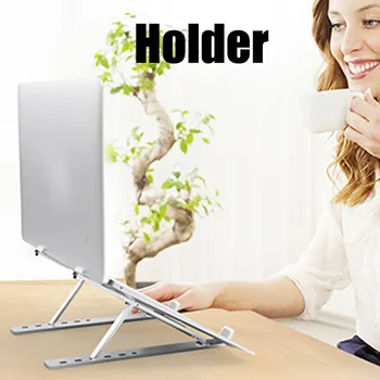 

Portable Aluminum Alloy Laptop Bracket Folding Ultra-thin Base Lifting Bracket NK-Shopping
