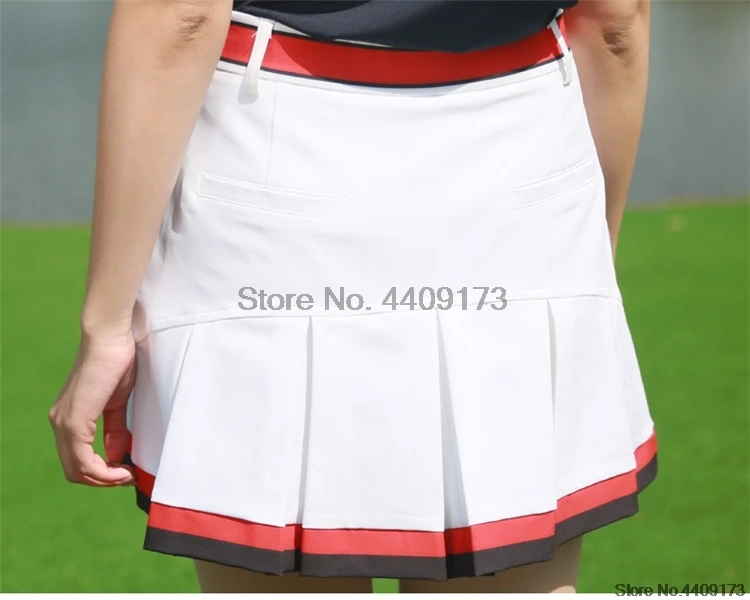 Pgm Golf женский комплект одежды, рубашки с коротким рукавом, а-юбка с подкладом, наборы, женские дышащие мягкие спортивные костюмы для гольфа/тенниса AA60482