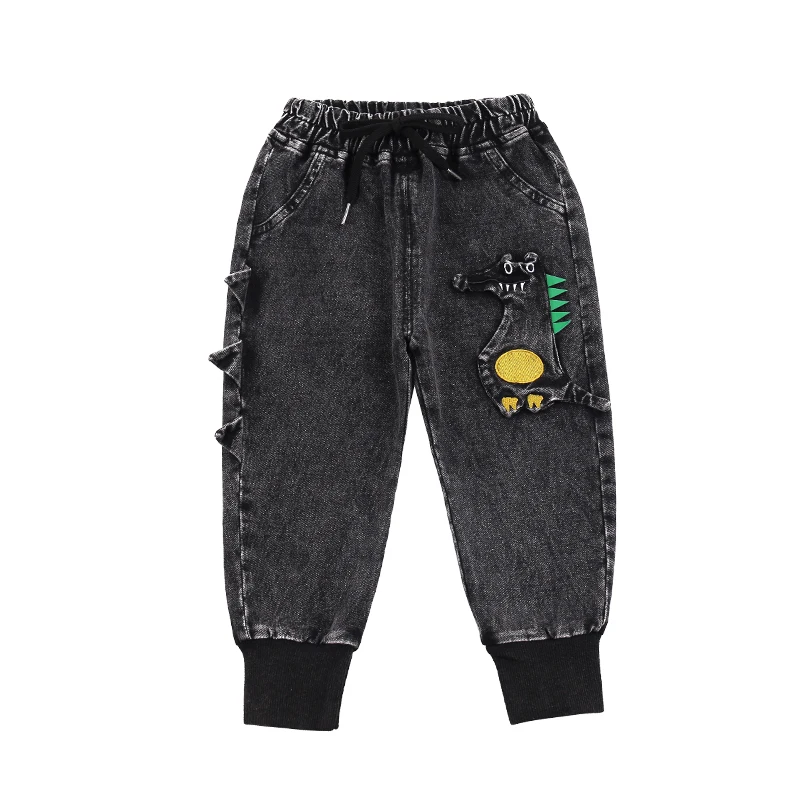 Kids Boys Jeans Cartoon Dinosaur 3d 