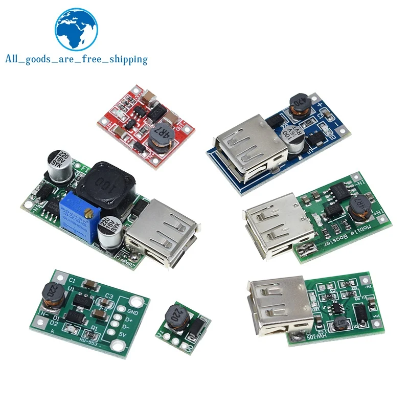 DC-DC Boost модуль 0 9-5 в до 5 В 9V 480MA 600MA 1200MA 2000MA USB Выходное напряжение шаг вверх литий