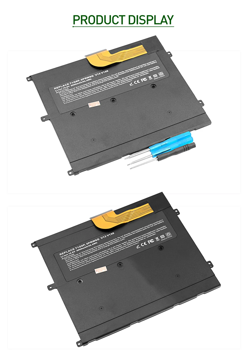 ApexWay 11,1 v 3000mAh лаптоп с Батарея для dell 0NTG4J 0PRW6G 0449TX PRW6G T1G6P, для dell Vostro V13 V13Z V130 V1300