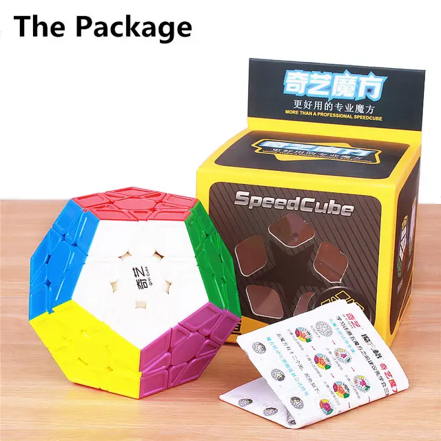 QIYI megaminxeds magic cubes stickerless speed professional 12 sides puzzle cubo educational toys for children 6