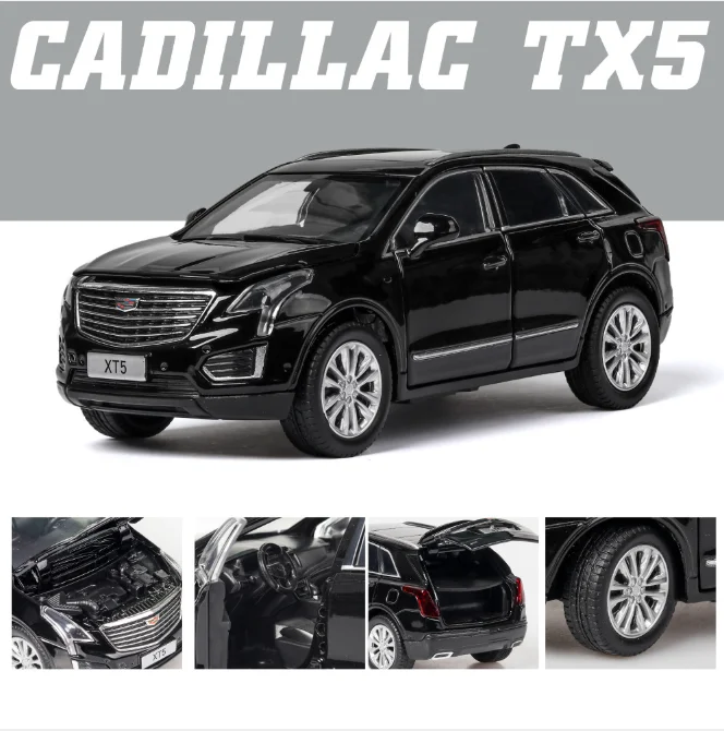 

Simulation Cadillac xt5 SUV model 1:32 acousto optic car model boutique children's toys children's birthday gift black car