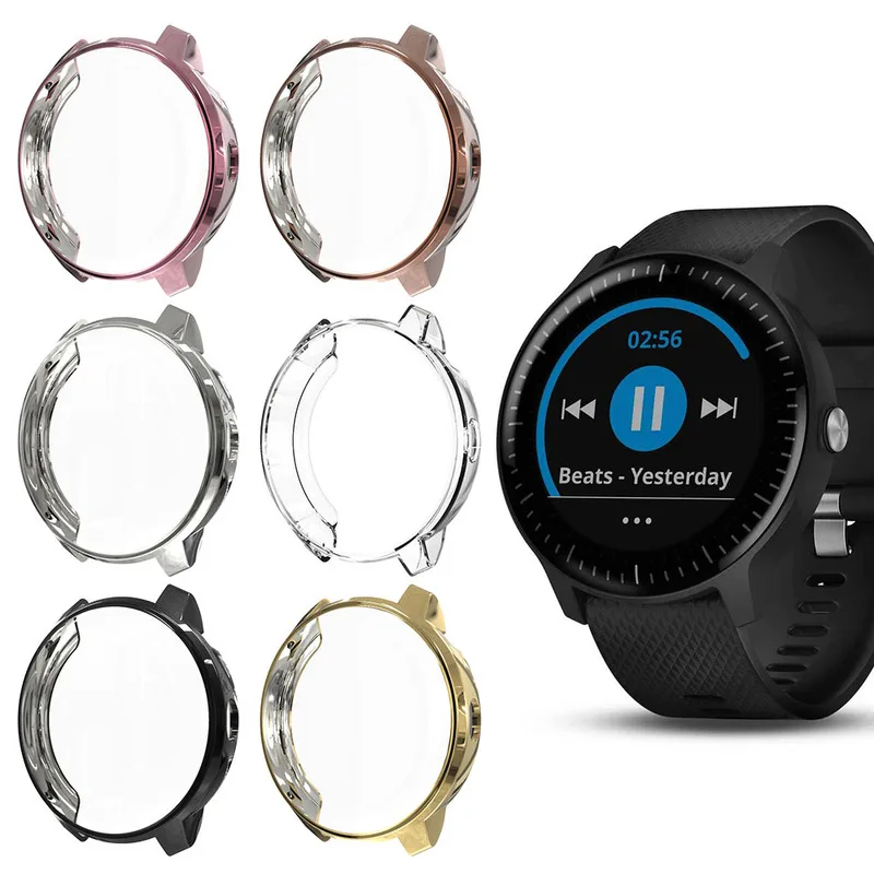 

Case for Garmin Vivoactive 3 Music Smart Watch Screen Protector Case Soft TPU All-around Ultra-thin Clear Cover Band Accessories