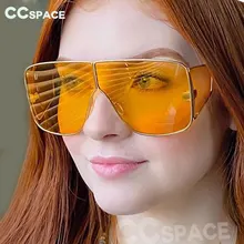 Океанский светильник, цветные негабаритные солнцезащитные очки для мужчин и женщин, модные винтажные очки с защитой от уф400 лучей, 47039