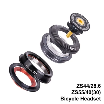 

Bicycle Headset 44mm 55mm CNC 1 1/8"-1 1/2" 1.5 28.6 40 Straight and Tapered Tube Fork Internal MTB Road Bike Headset Gift Cap