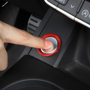 

Lapetus Engine Start Stop Ring Keyless Start System Button Cover For Audi A4 B9 A5 Sedan / Avant / Allroad Quattro 2016 - 2020