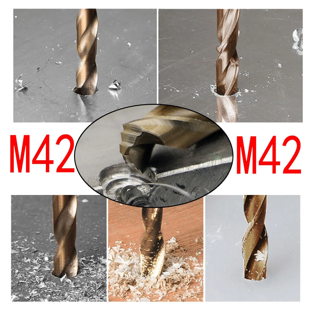 Drill bit 1PC HSS M42 cobalt twist 1mm-13mm for hardened steel cast iron stainless steel