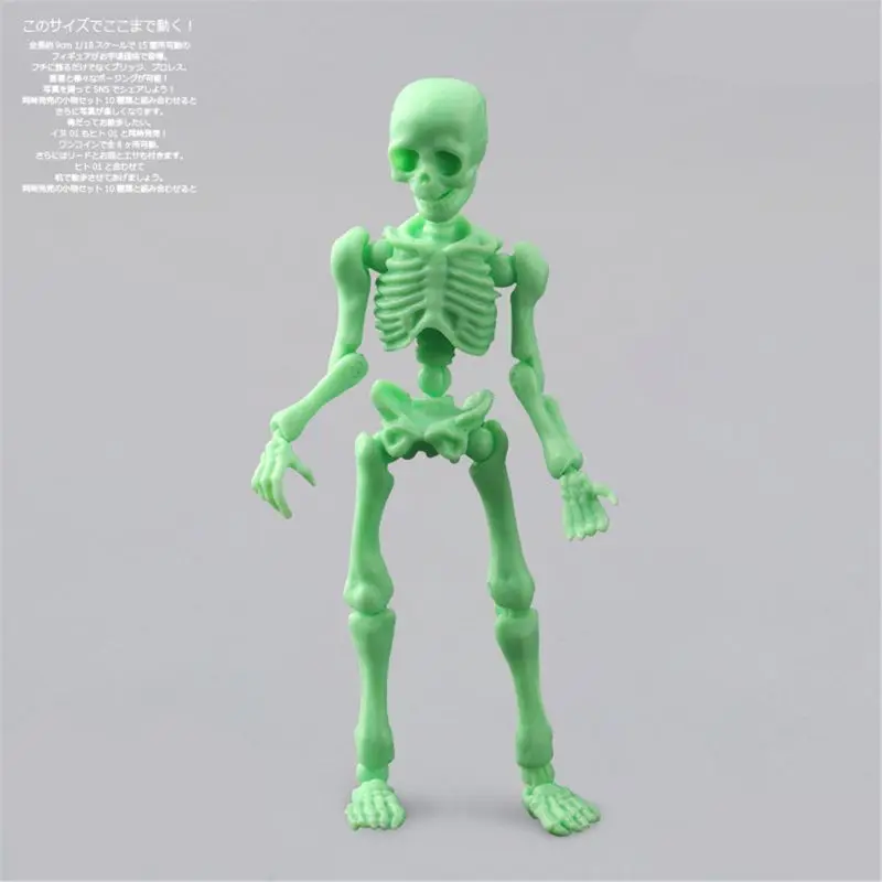 

Movable Mr. Bones Skeleton Human Model Skull Full Body Mini Figure Toy Halloween F3ME