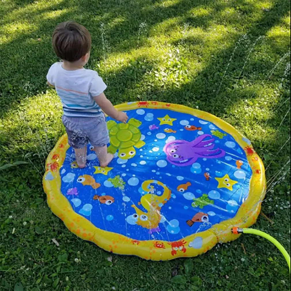 

Outdoor Water Game Mat Activity Toddlers Baby Pool Baby Swimming Pool Spray Mat Play Mat Sprinkler Kids Toy