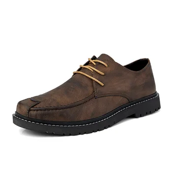 

Fashion Men Casual Shoes Lace Up Comfortable Sewing Leather Sneakers Business Casual Shoes Zapatillas Hombre Drop Shopping %