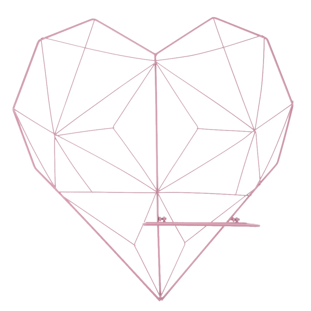 Love Heart Metal Mesh Grid Panel Decor Room DIY Photo Wall Art Display for Wall Home Garden Hanging Decor Office Shop Display