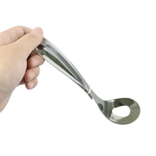 Ложка для фрикадельков с антипригарным покрытием из нержавеющей стали, кухонный шарик для мяса рыбы, фрикадельница, ложка u-образной формы с длинной ручкой, гаджет для мяса T B3