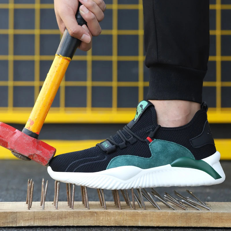 Прямая поставка Мужская Рабочая обувь из стали Безопасная Европейский стандарт