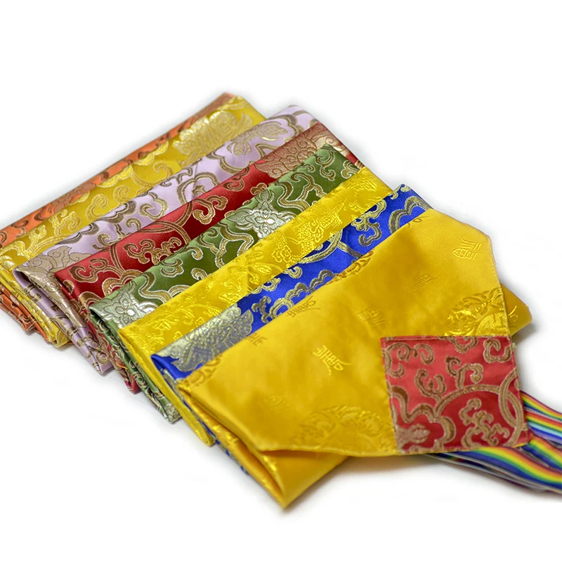 

Square Luxury Tibetan-Style Scripture Book Cover Cloth Handwritten Bag Chinese Silk Brocade Tablecloth