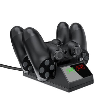 

New PS4 Gamepad LED Charging Dock Dual Detachable Micro USB Charger Magnetic Charging Station for Sony Playstation 4 Controller