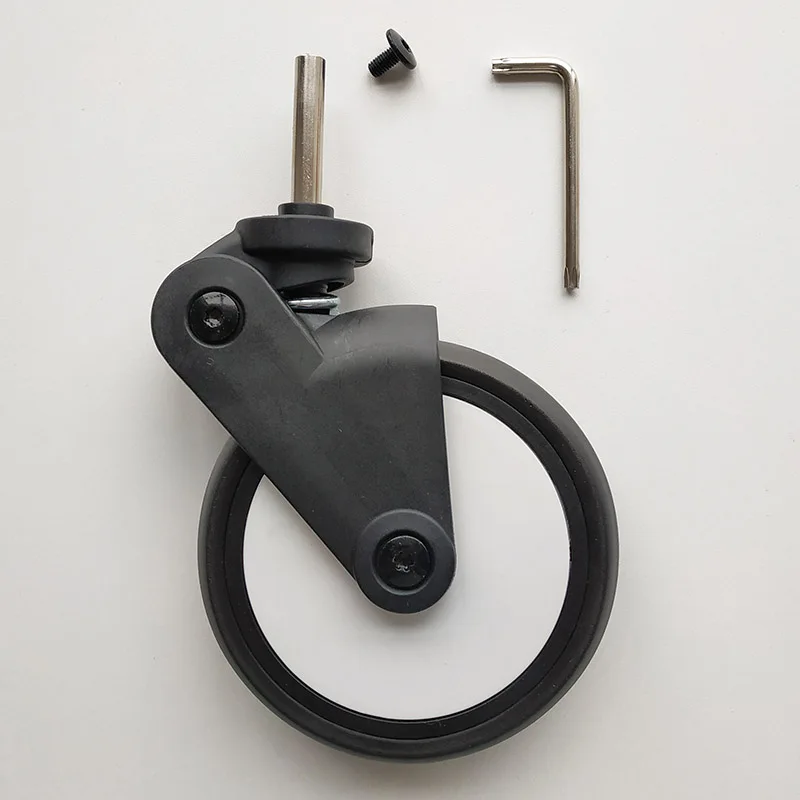 Stroller Wheels PU Tyre Side Cover Wheel Axle Compatible Yoya Yoyo Accessories Screw Clip Type 13.5 CM Trolley Wheel Bracket baby stroller cover net
