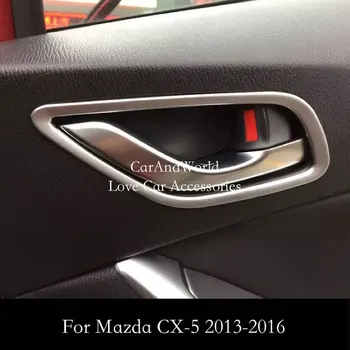 

For Mazda CX-5 CX5 2013 2014 2015 2016 Inner Door Handle Bowl Cover Trim Molding Frame Garnish Interior Decorate Car Accessories