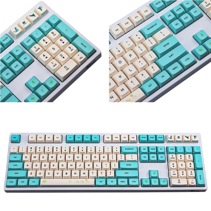 

1 Set 130 Keys XDA Profile PBT Keycaps DYE Sublimation For 61 64 87 104 108 Keys Cherry Mx Switch Mechanical Keyboard