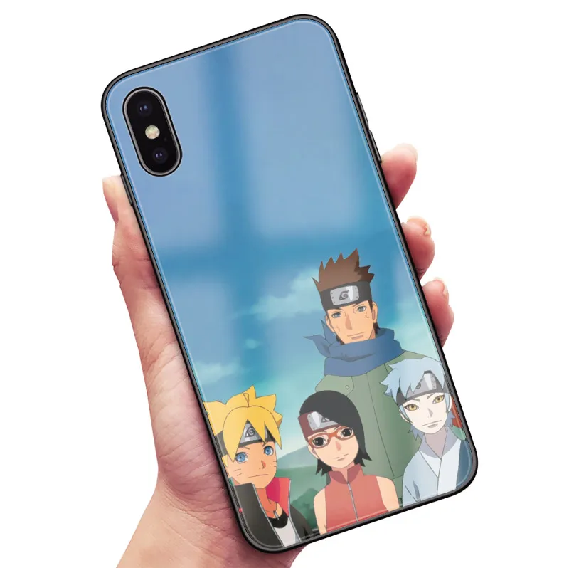 Boruto Naruto старый команда 7 Coque стекло Мягкий силиконовый чехол для телефона чехол для iPhone 6 6s 7 8 Plus X XR XS 11 Pro max