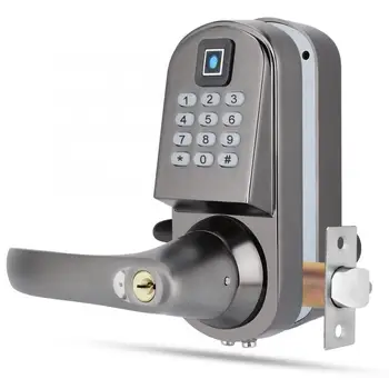 

Password Lock S200 Fingerprint Password Mechanical Door Lock Anti-Theft Gate Smart Lockstitch