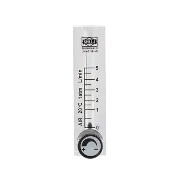 

High-Definition Precision Air Gas Flow Meter 0-5L Panel Type Plexiglass Hose Connection Oxygen Generator Rotor Flowmeter