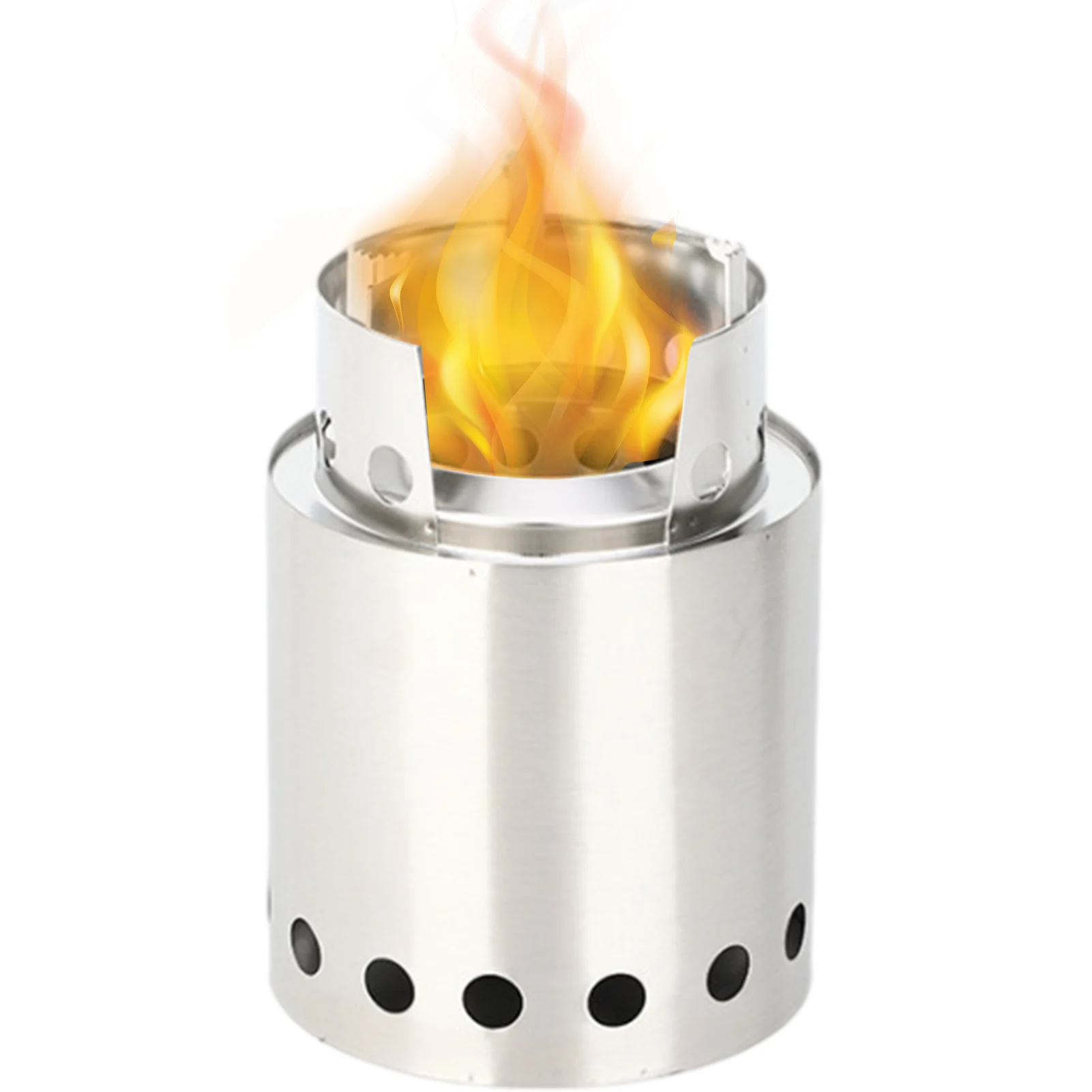 

Bonfire Fire Pit Wooden Stove Stainless Steel Camping Stove Portable Winter Heating Stove Practical Outdoor
