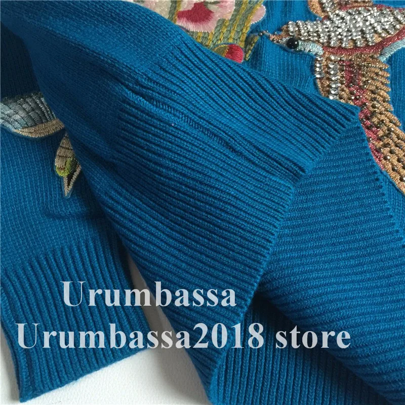 Urumbassa, женские свитера с бисером, высокое качество, вязаный свитер с вышивкой, шикарные пуловеры, вязаные топы