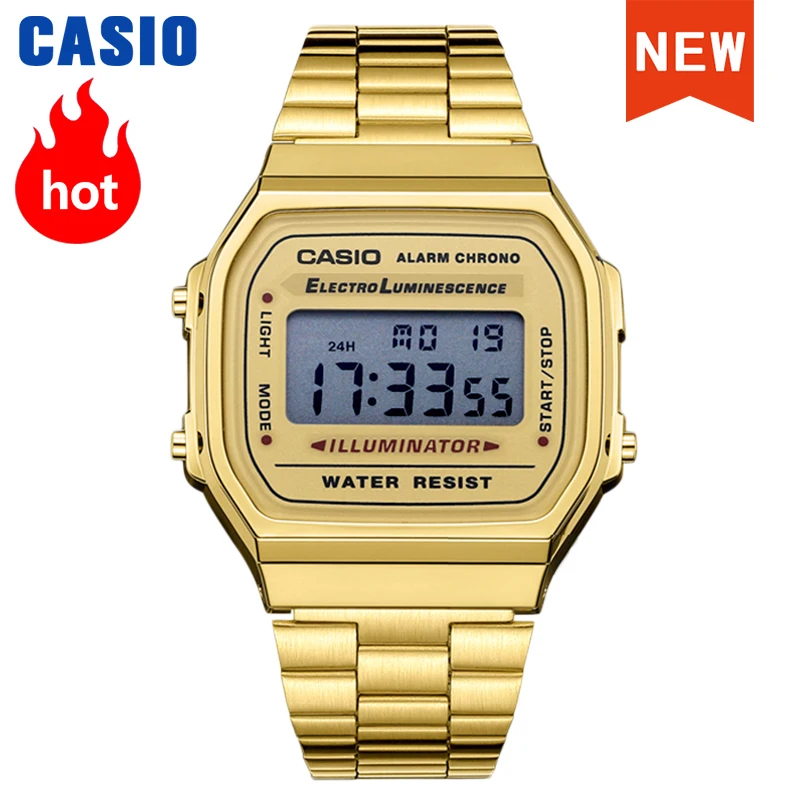 ulv gør ikke Forbandet Casio watch gold watch men set brand luxury LED digital Waterproof Quartz  Sport military Wrist Watch relogio masculino A168WG-9W